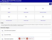 Tablet Screenshot of hindustanpharma.net
